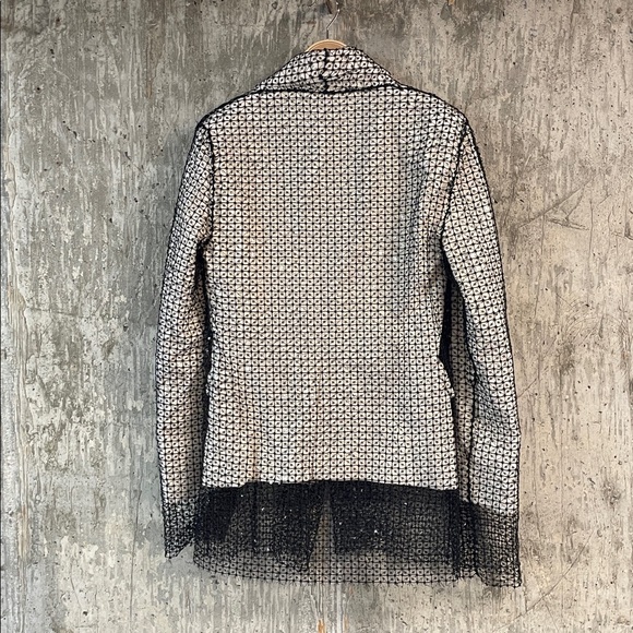 PALOMO SPAIN Women's Blazer Jacket Size M in Beige - Picture 6 of 6